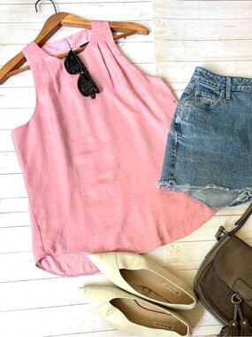 Banana Republic satin look tank blouse